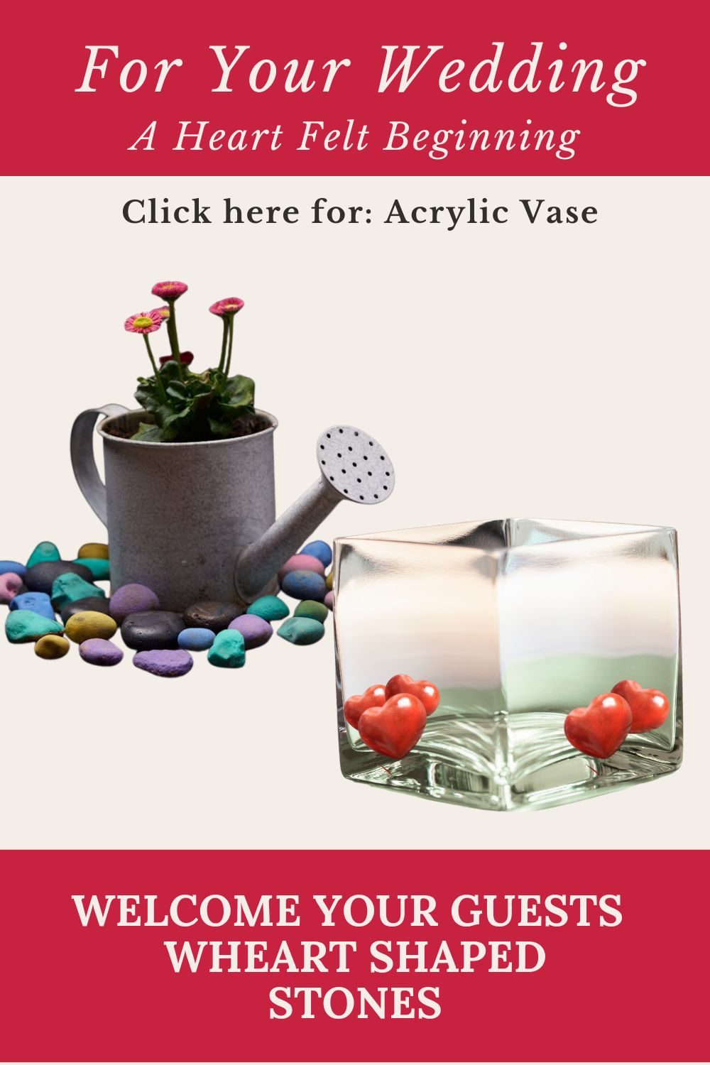 Vase for Heart Stones