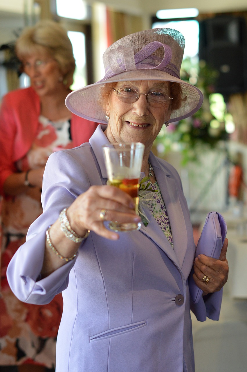 Woman Toasting