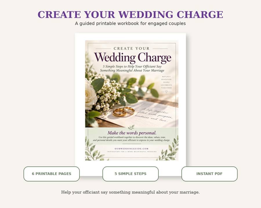 Create Your Wedding Charge printable workbook