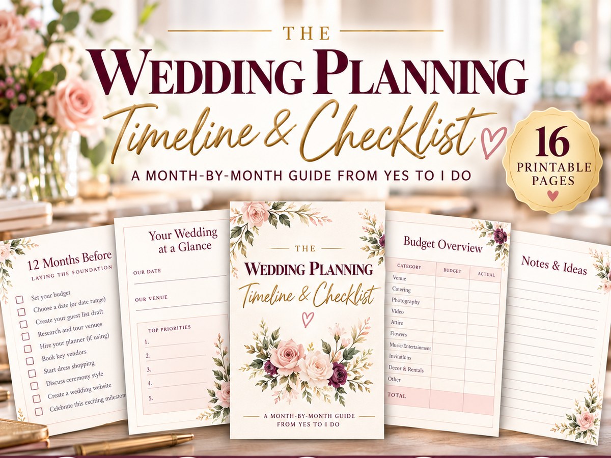 Wedding Planning Timeline and Checklist