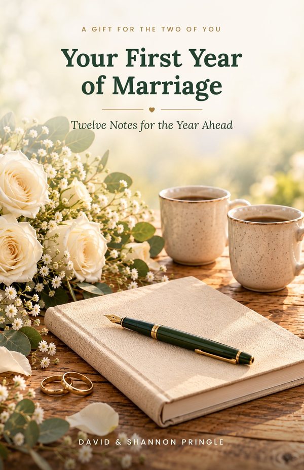 Cover of Your First Year of Marriage: Twelve Notes for the Year Ahead by David and Shannon Pringle