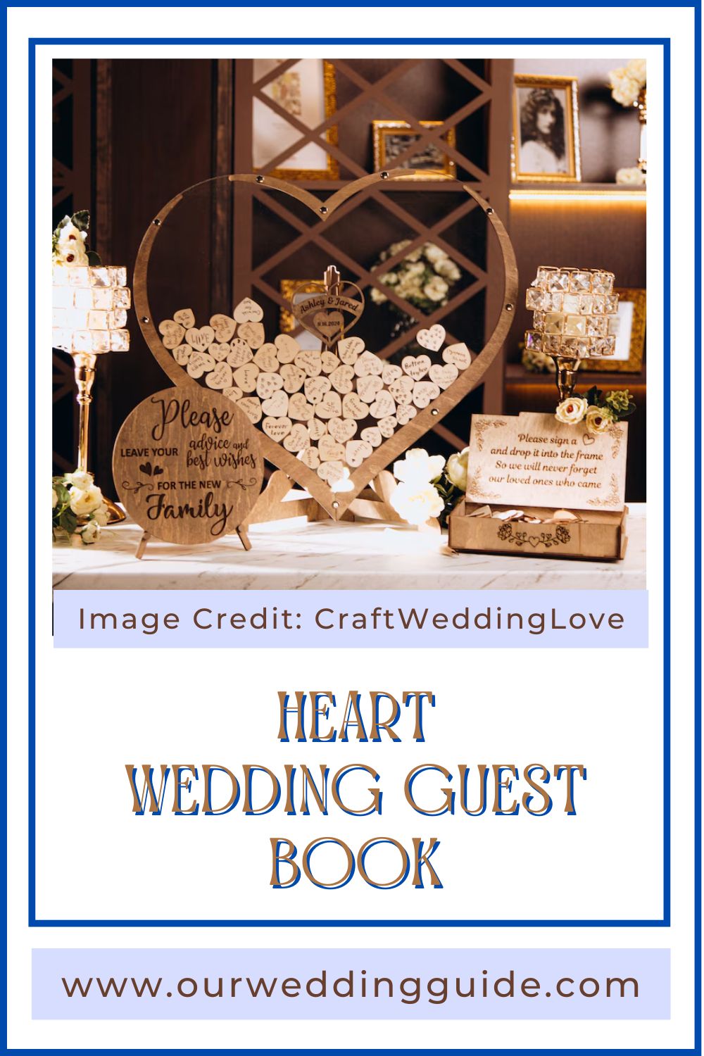 Heart Wedding Guest Book