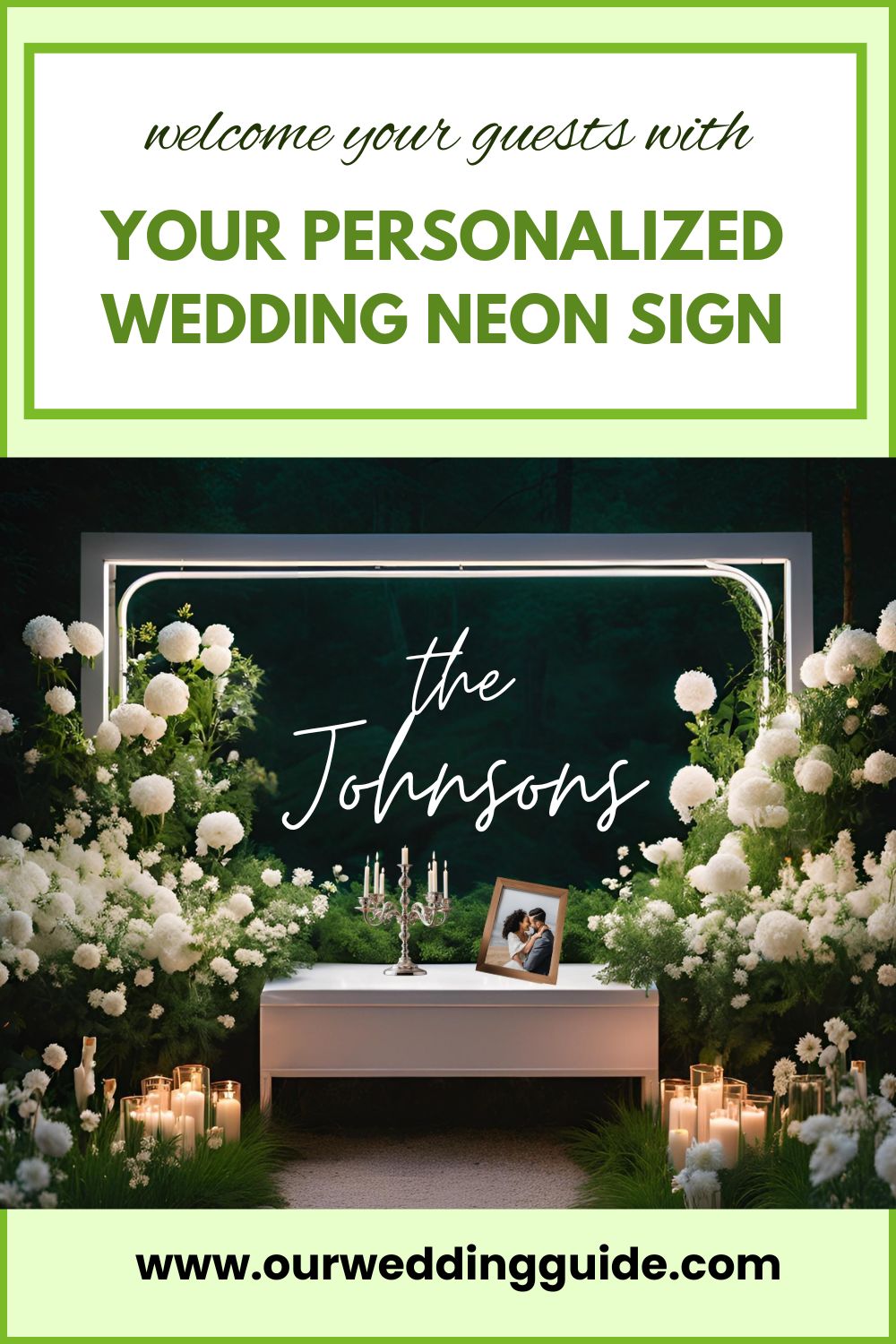 Personalized Wedding Neon Sign