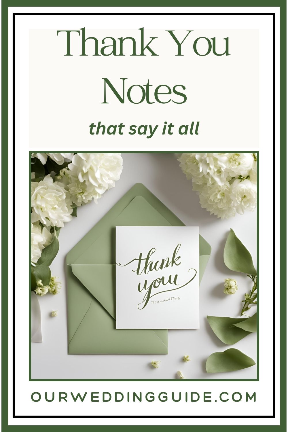 Thank You Notes Green