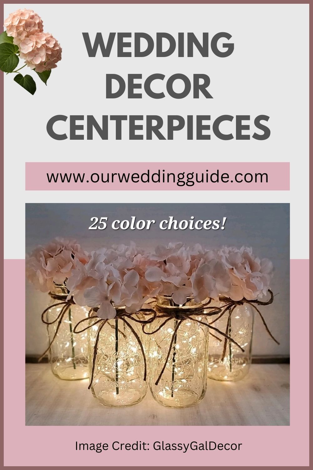 Wedding Centerpieces Mason Jars