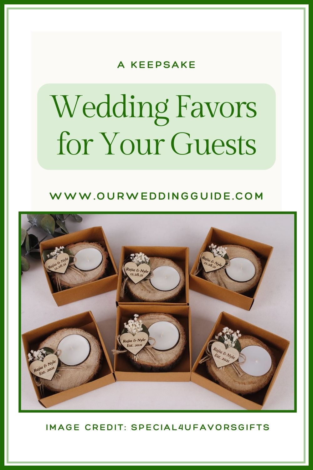 Rustic Wedding Favors